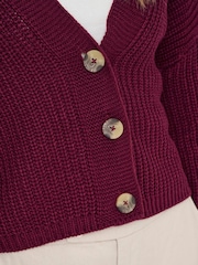 ONLY Red Button Through Cardigan - Image 4 of 6