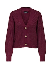 ONLY Red Button Through Cardigan - Image 5 of 6