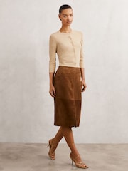 Reiss Neutral Mara Cardigan - Image 1 of 6