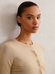 Reiss Neutral Mara Cardigan - Image 4 of 6