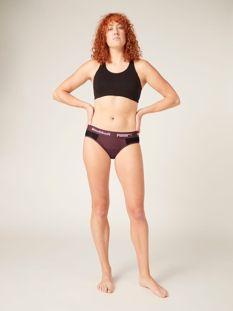 ModiBodi Puma x Modibodi Active Brief ModerateHeavy - Image 1 of 5