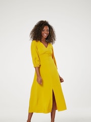 Closet Yellow London Open Back Dress - Image 1 of 5