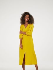 Closet Yellow London Open Back Dress - Image 4 of 5