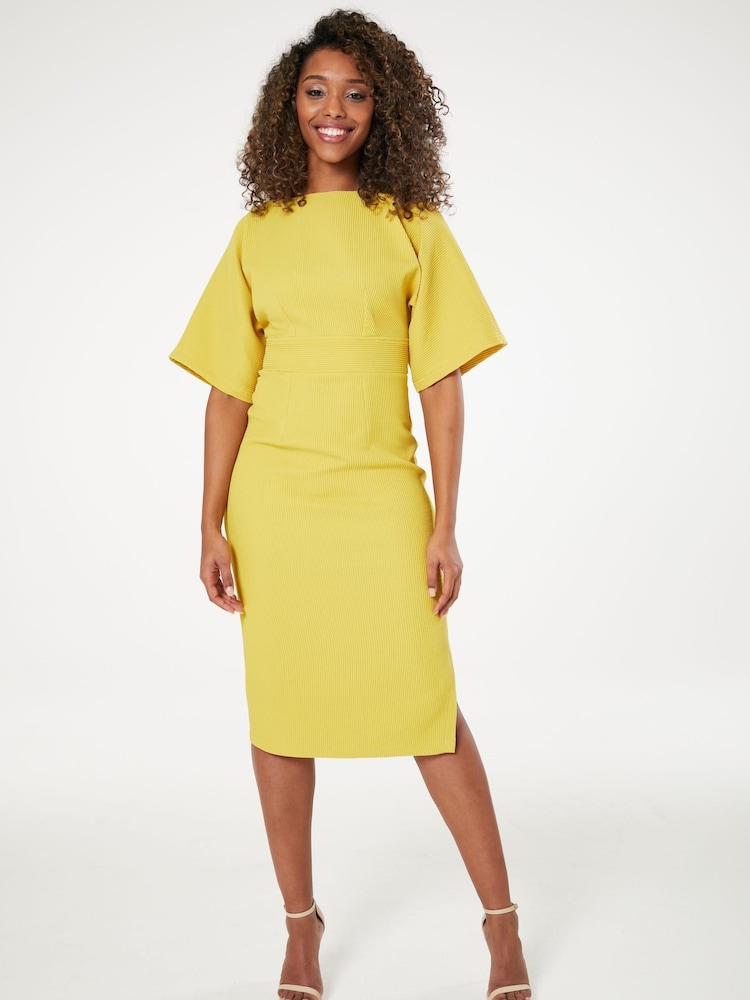 Closet Yellow London Kimono Midi Dress - Image 1 of 6