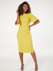 Closet Yellow London Kimono Midi Dress - Image 3 of 6
