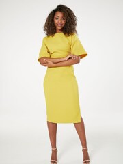 Closet Yellow London Kimono Midi Dress - Image 4 of 6
