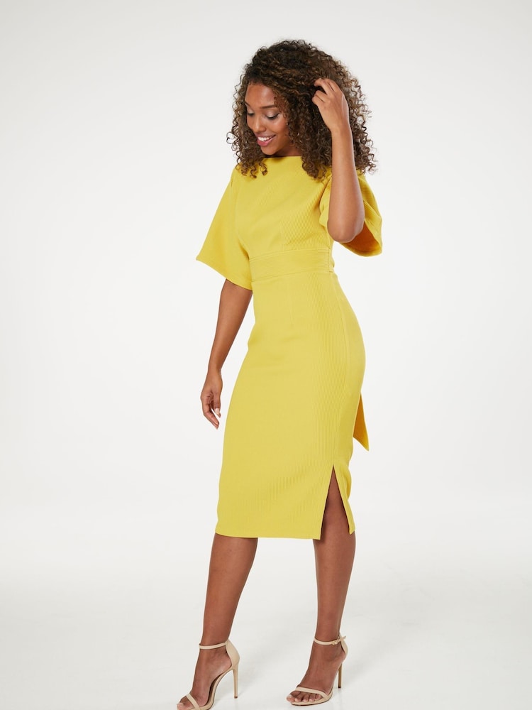 Closet Yellow London Kimono Midi Dress - Image 5 of 6