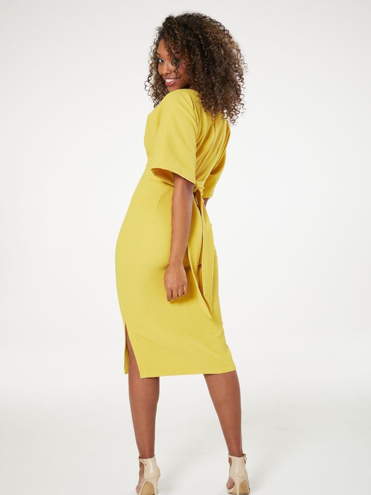 Closet Yellow London Kimono Midi Dress - Image 6 of 6