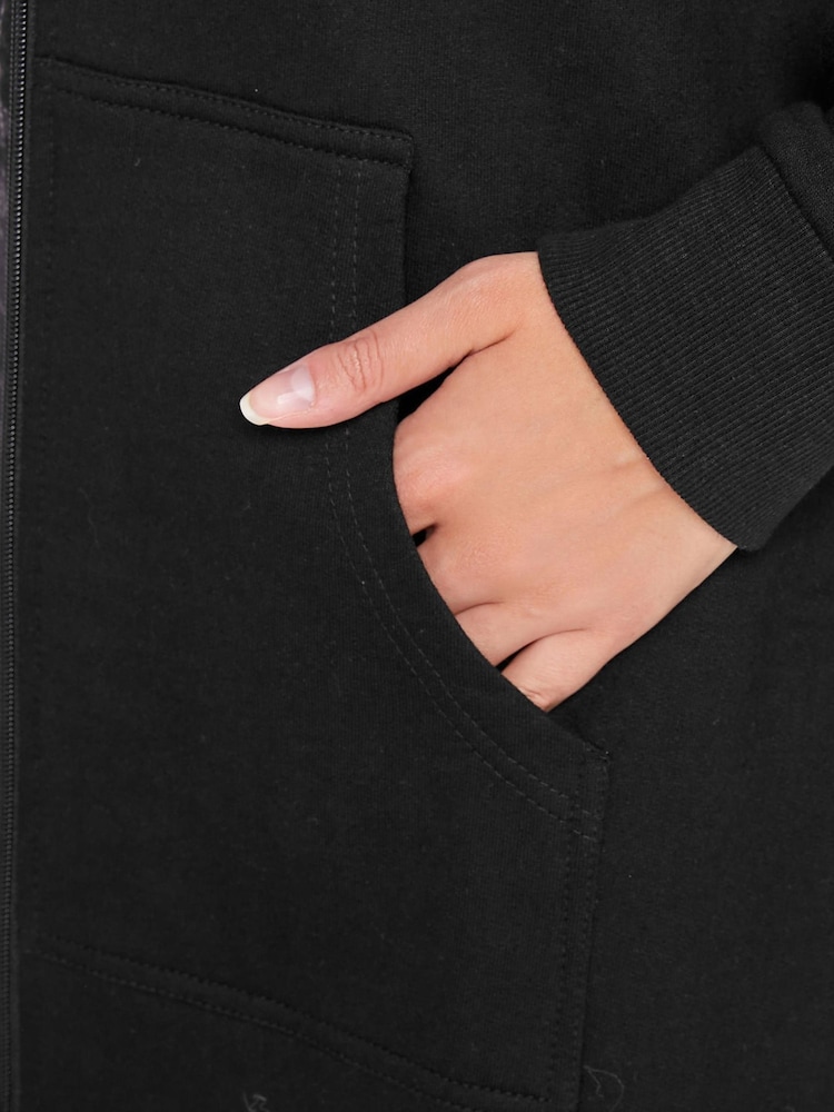 Long Tall Sally Black Longline Hoodie - Image 5 of 5