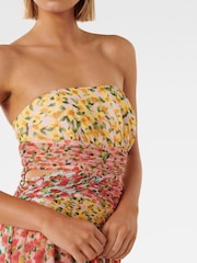 Forever New Orange & Yellow Multi Rosa Splice Maxi Dress - Image 3 of 5