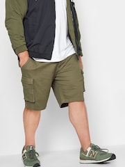 BadRhino Big & Tall Green Stretch Cargo Shorts - Image 1 of 4