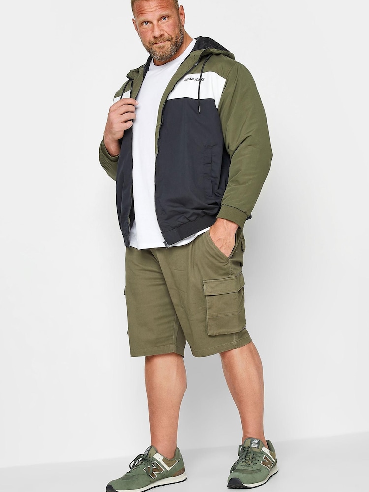 BadRhino Big & Tall Green Stretch Cargo Shorts - Image 2 of 4