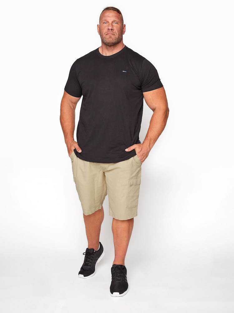 BadRhino Big & Tall Brown Stretch Cargo Shorts - Image 1 of 3