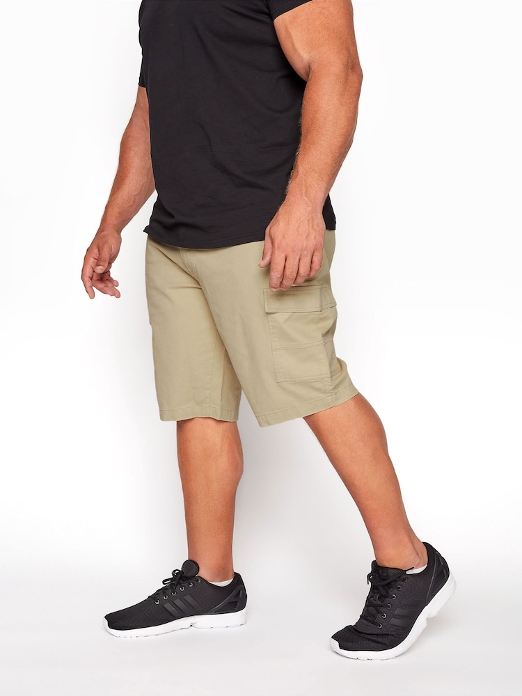 BadRhino Big & Tall Brown Stretch Cargo Shorts - Image 2 of 3