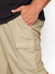 BadRhino Big & Tall Brown Stretch Cargo Shorts - Image 3 of 3