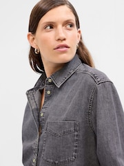 Gap Faded Cropped Denim-Hemd - Bild 3 von 3