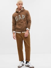 Gap Brown Logo Fleece Hoodie - Image 1 of 1