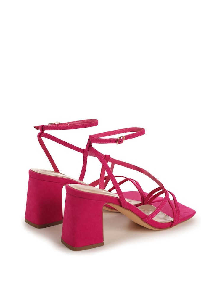 Pink - Linzi Memphis Sandalen mit Blockabsatz und überkreuzte Riemen - Bild 4 von 4