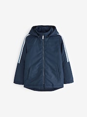 Name It Navy Zip Up Printed Raincoat - Image 1 of 1