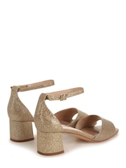 Linzi Gold Mollie Block Heeled Sandal With Closed Back - Image 4 of 4
