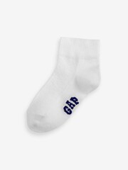 Gap Grey Kids 3 Pack Quarter Crew Socks - Image 2 of 5