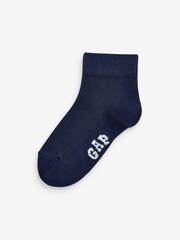 Gap Grey Kids 3 Pack Quarter Crew Socks - Image 4 of 5