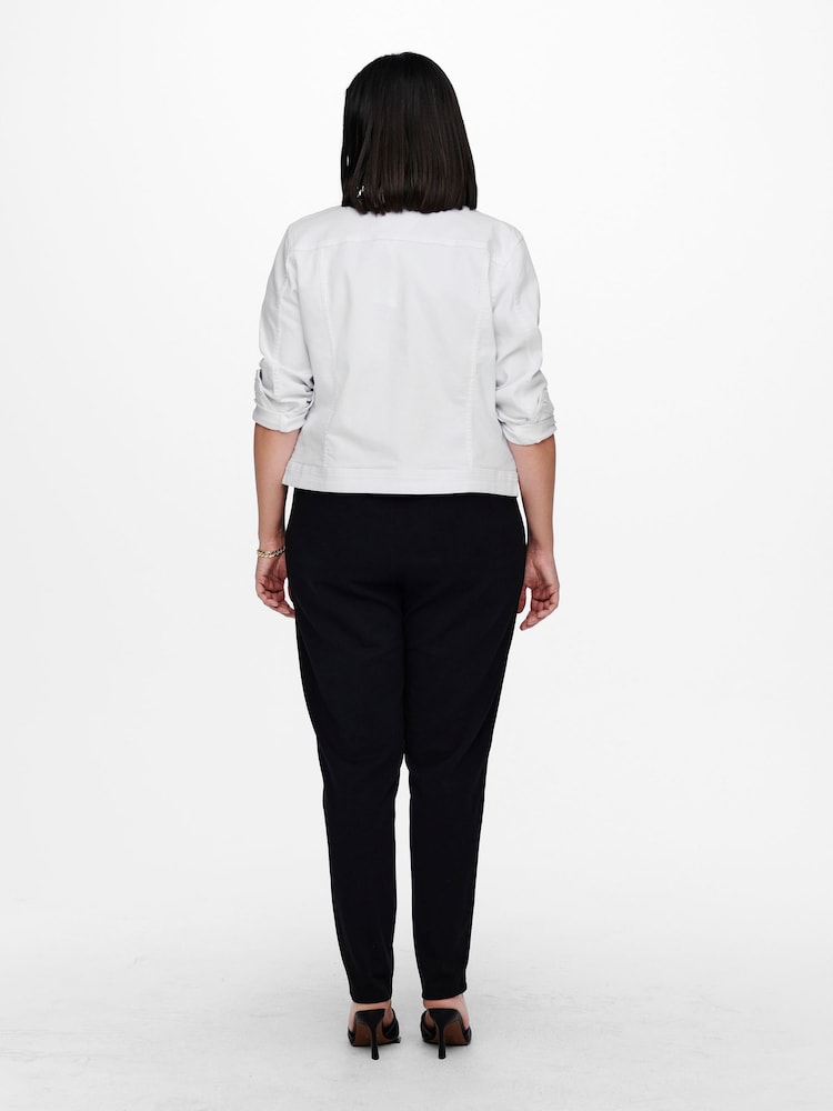 ONLY Curve White Denim Jacket - Image 3 of 3