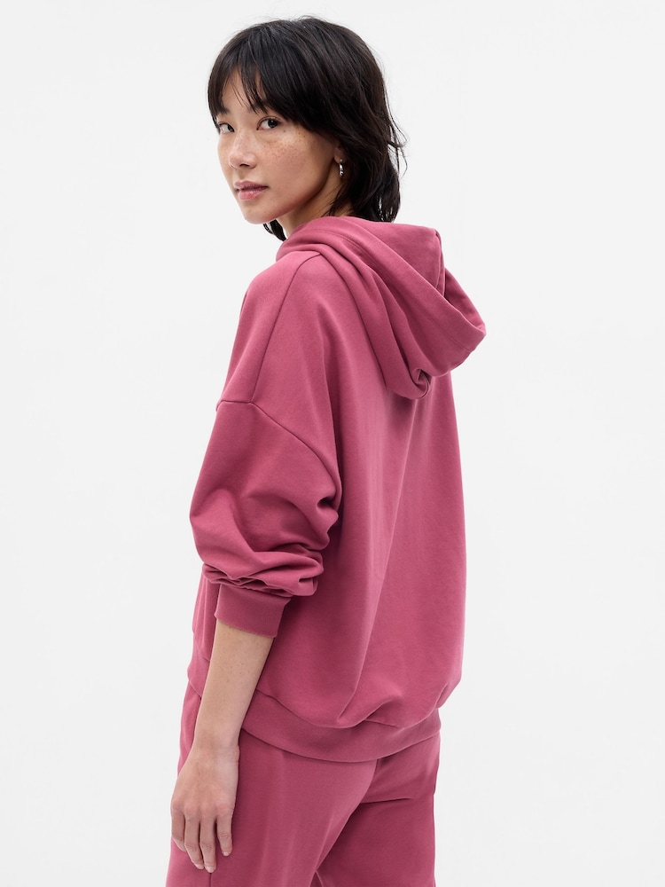 Gap Pink Vintage Soft Arch Logo Long Sleeve Hoodie - Image 2 of 2