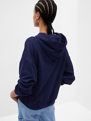 Gap Blue Vintage Soft Arch Logo Long Sleeve Hoodie - Image 2 of 2