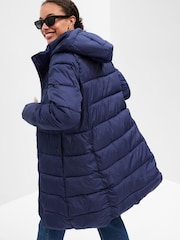 Gap Blue ColdControl Long Puffer Coat - Image 2 of 2