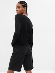 Gap Black Merino Wool Cardigan - Image 2 of 5