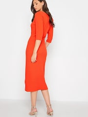 Long Tall Sally Orange Notch Neck Dress - Image 3 of 4