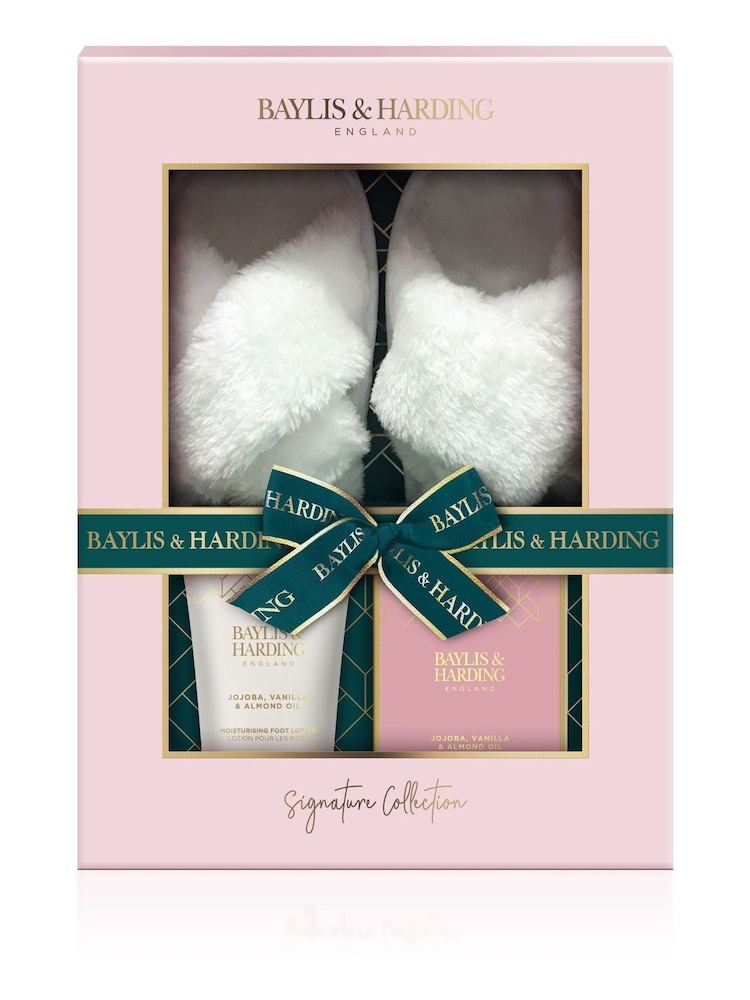 Baylis & Harding Jojoba, Vanilla  Almond Oil Slipper Set - Image 1 of 1