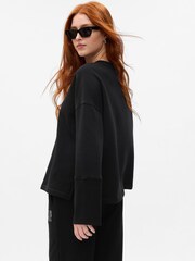 Gap Black Vintage Soft Crew Neck Long Sleeve Logo Sweatshirt - Image 2 of 2