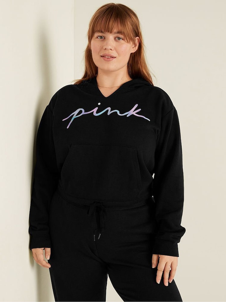 Victoria's Secret PINK Everyday Lounge Campus Crop Hoodie - Image 1 of 4