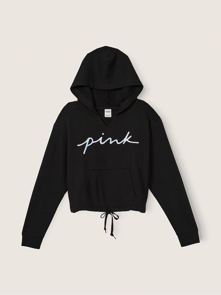Victoria's Secret PINK Everyday Lounge Campus Crop Hoodie - Image 4 of 4