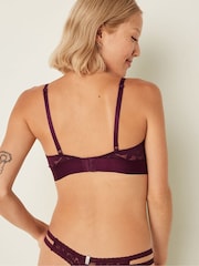 Victoria's Secret PINK Purple Regular Cup Lace Unlined Triangle Bralette - Image 2 of 4