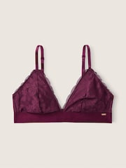 Victoria's Secret PINK Purple Regular Cup Lace Unlined Triangle Bralette - Image 4 of 4