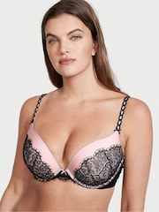 Victoria's Secret Black Padded Lace Push Up Bra - Image 1 of 4