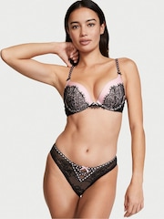 Victoria's Secret Black Padded Lace Push Up Bra - Image 3 of 4