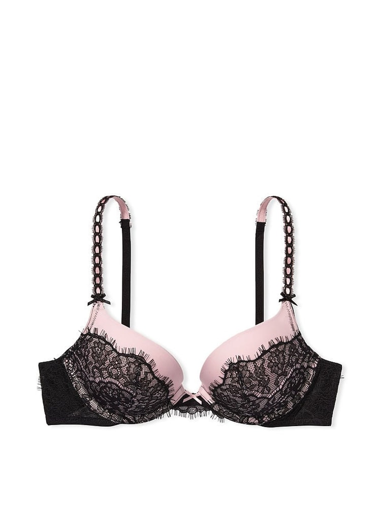 Victoria's Secret Black Padded Lace Push Up Bra - Image 4 of 4