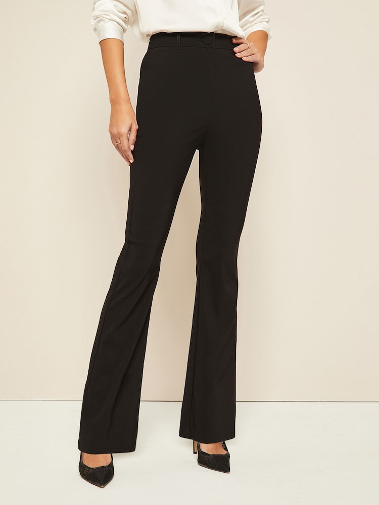 Friends Like These Black Sculpting Stretch Flared Trouser - Image 1 of 4