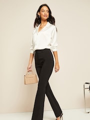 Friends Like These Black Sculpting Stretch Flared Trouser - Image 3 of 4