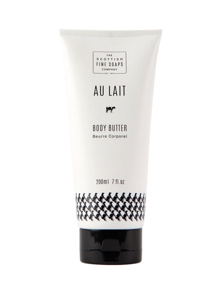 Scottish Fine Soaps Au Lait Body Butter Tube 200ml - Image 1 of 1 Scottish Fine Soaps Au Lait Body Butter Tube 200ml - Image 1 of 1