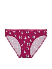 Victoria's Secret Purple Festive Penguins Stretch Cotton Bikini Panty - Image 3 of 3