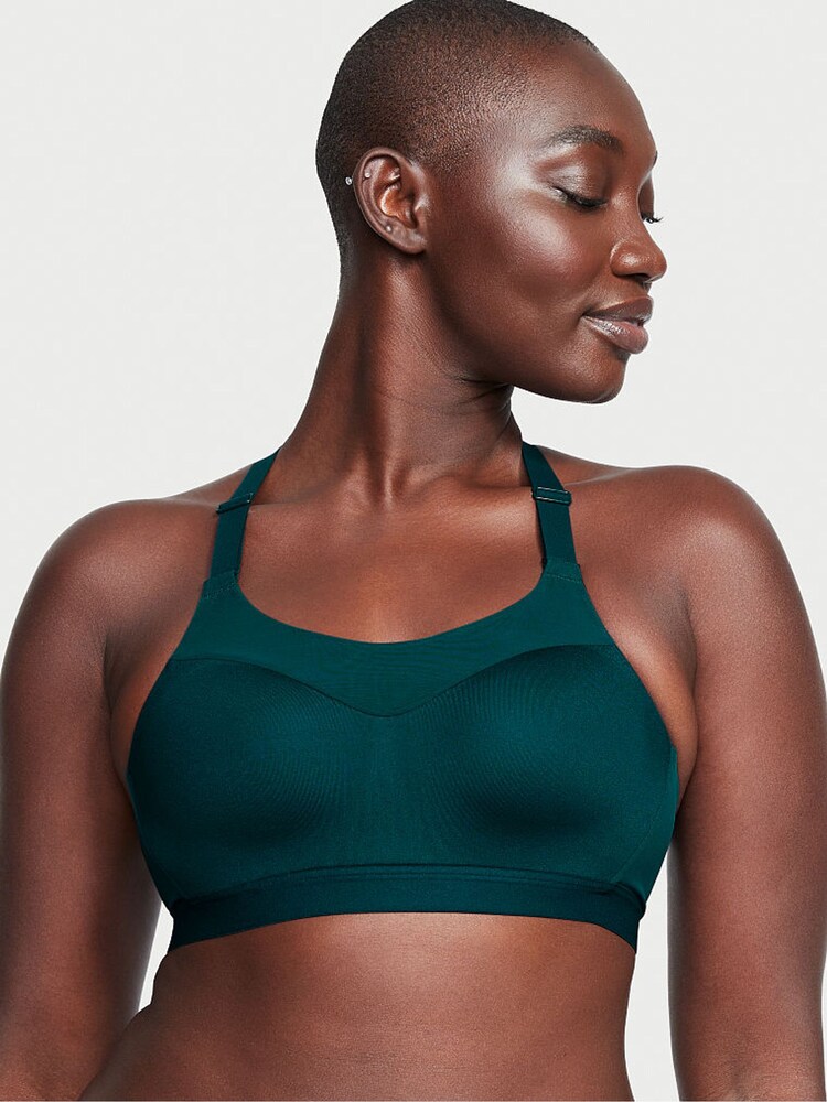 Victoria's Secret Black Ivy Green Smooth Lightly Lined Wired High Impact Sports Bra - Image 2 of 4