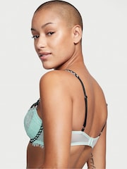 Victoria's Secret Opal Blue And Black Unlined Balcony Lace Unlined Balcony Bra - Image 2 of 3