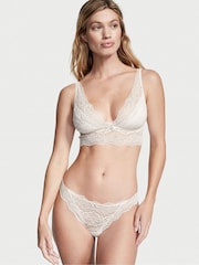 Victoria's Secret Coconut White Lace Thong Knickers - Image 1 of 3