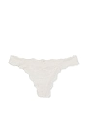 Victoria's Secret Coconut White Lace Thong Knickers - Image 3 of 3