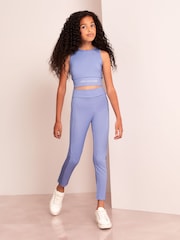 Lipsy Deep Blue Sleeveless Active Crop Top - Image 2 of 4